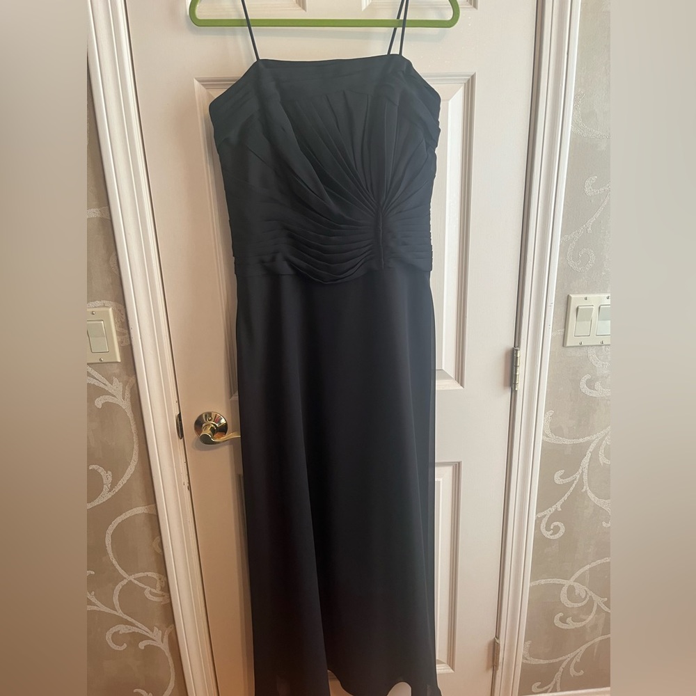 B2 black cocktail/prom gown. Size 14. Pit to pit 17”
